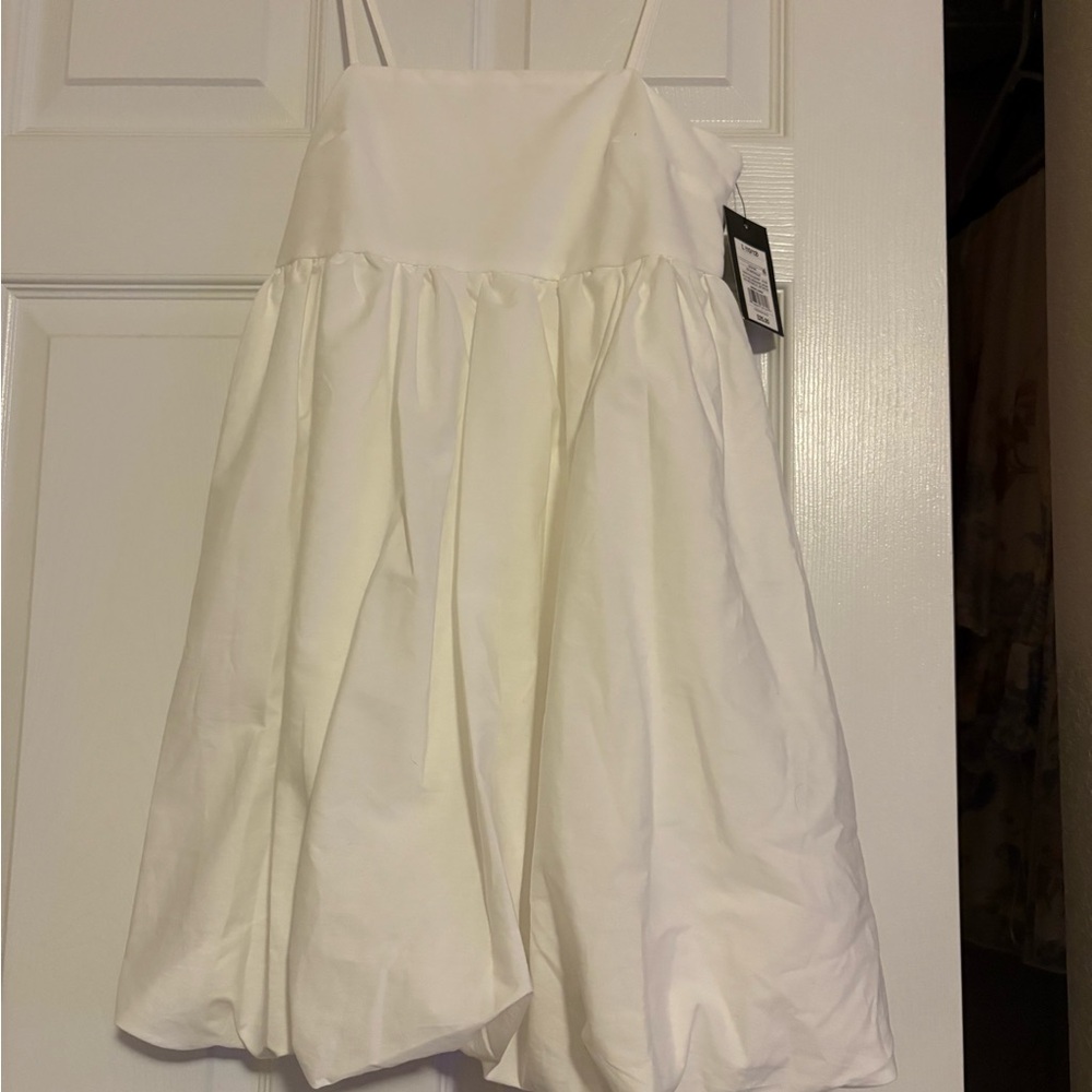 White mini dress